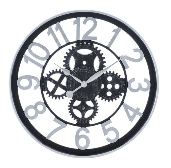 Antique Analog Vintage Craft Mechanical Round Wall Clock 50*50 cm