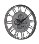 Antique Analog Vintage Craft Mechanical Round Wall Clock 50*50 cm