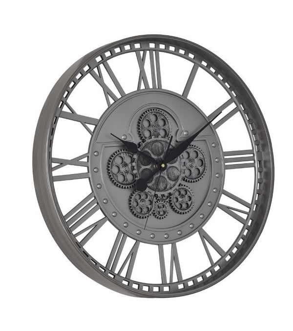 Antique Analog Vintage Craft Mechanical Round Wall Clock 50*50 cm