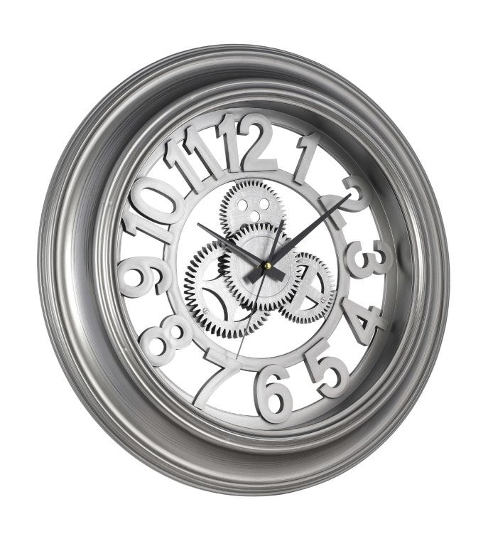 Antique Analog Vintage Craft Mechanical Round Wall Clock 50*50 cm