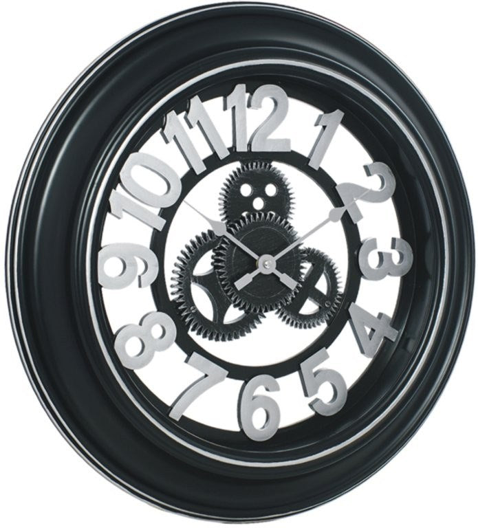 Antique Analog Vintage Craft Mechanical Round Wall Clock 50*50 cm