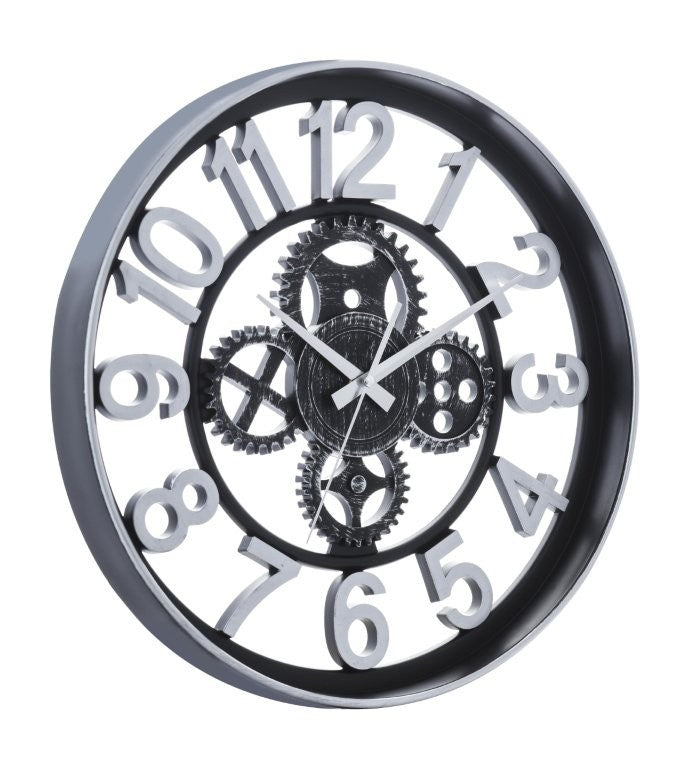 Antique Analog Vintage Craft Mechanical Round Wall Clock 40*40 cm
