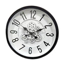 Antique Analog 3d Royal Vintage Metallic Grey Wall Clock  50 cm