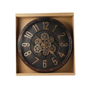 Antique Analog 3d Royal Vintage Metallic Brown Wall Clock  50 cm