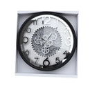 Decorative Round Shape Beige Glitter Design Analog Deco Wall Clock 50 cm