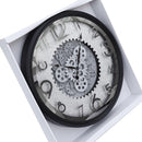 Decorative Round Shape Beige Glitter Design Analog Deco Wall Clock 50 cm