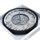 Decorative Round Shape Beige Glitter Design Analog Deco Wall Clock 50 cm