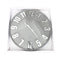 Minimalist Design Grey Metal Round Analog Wall Clock 75 cm