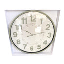 Minimalist Design Grey Metal Round Analog Wall Clock 75 cm