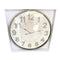 Minimalist Design Grey Metal Round Analog Wall Clock 75 cm