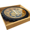 Modern 3d Skeleton Gold Mechanical Display Wall Clock 50*50 cm