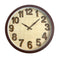 Minimalist Design Brown Round Analog Wall Clock 40 cm