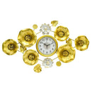 Decorative Abstract Design Metal Round Gold Frame Wall Clock 103*63 cm 103*63 cm