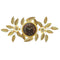 Decorative Abstract Design Metal Round Gold Frame Wall Clock 102*45 cm