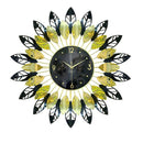 Decorative Abstract Design Metal Round Gold Frame Wall Clock 67 cm 67 cm