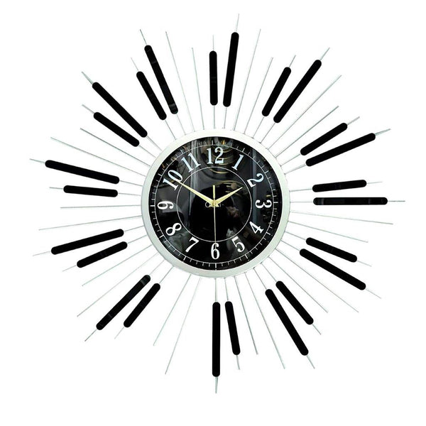 Decorative Abstract Design Metal Round Gold Frame Wall Clock 67 cm 67 cm