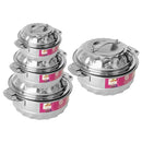 Stainless Steel Vacuum Insulated Hot Pot Food Warmer set of 4 Pcs 1/2/3/4L