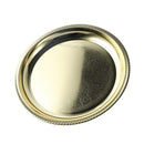 Gold Plated Stainless Steel Round Serving Tray 45 cm