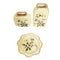 Home Decor Table Top Abstract Print Ceramic Vase Set of 3 Pcs 16*16/12*25/21.5 cm