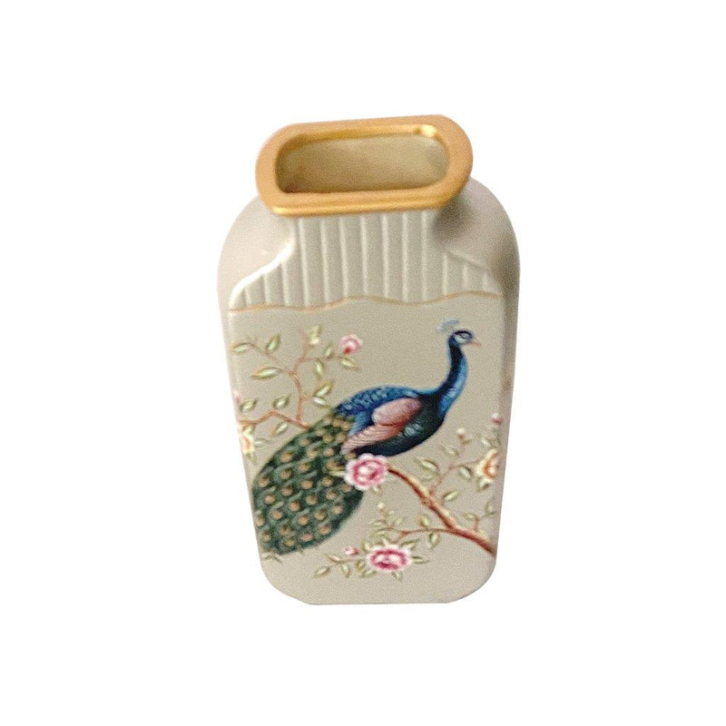 Home Decor Table Top Abstract Print Ceramic Vase Set of 3 Pcs 16*16/12*25/21.5 cm