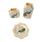Home Decor Table Top Abstract Print Ceramic Vase Set of 3 Pcs 16*16/12*25/21.5 cm