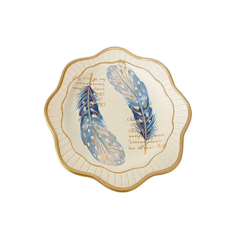 Home Decor Table Top Abstract Print Ceramic Vase Set of 3 Pcs 16*16/12*25/21.5 cm
