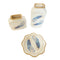 Home Decor Table Top Abstract Print Ceramic Vase Set of 3 Pcs 16*16/12*25/21.5 cm