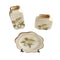Home Decor Table Top Abstract Print Ceramic Vase Set of 3 Pcs 16*16/12*25/21.5 cm