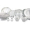 Royal Floral Pattern Ceramic Dinnerware Dinner Set of 57 Pcs