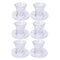 Premium Clear Glass Tea cup with Saucer Set of 6 Pcs 5*5.5/10.5 cm