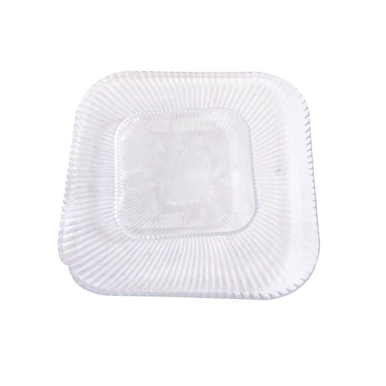 Crystal Cut Glass Appetizer Dish Dessert Plate Set of 7 Pcs 15*26.5 cm