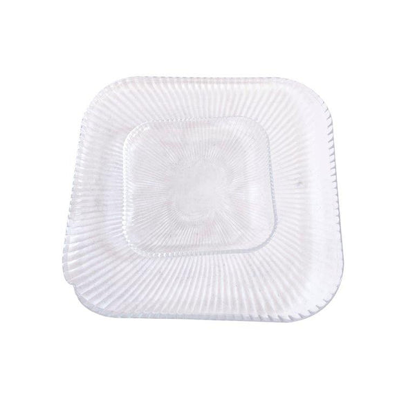 Crystal Cut Glass Appetizer Dish Dessert Plate Set of 7 Pcs 15*26.5 cm