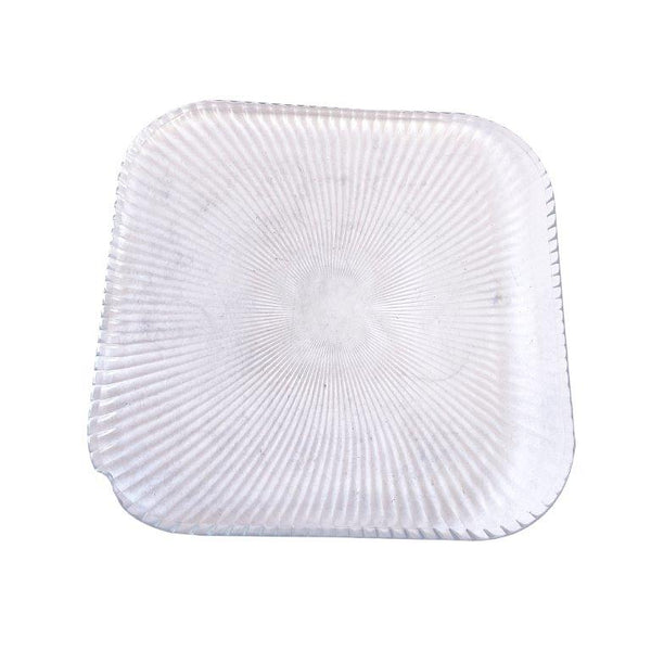 Crystal Cut Glass Appetizer Dish Dessert Plate Set of 7 Pcs 15*26.5 cm