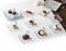 Glass Serving Plate Set of 7 Pcs 15*26.5 cm