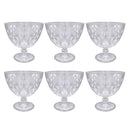 Glass Ice Cream and Dessert Bowl Set of 6 Pcs 11*10.5 cm