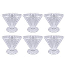 Glass Ice Cream and Dessert Bowl Set of 6 Pcs 10*7.8 cm