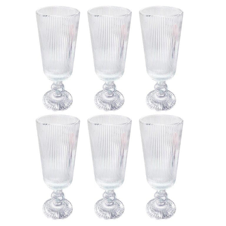Lead Free Glass Tumbler Set/6 Pcs 5.5*18 cm