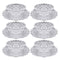 Glass Ice Cream and Dessert Bowl Set of 6 Pcs 11.5*5.5/17 cm