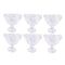 Crystal Cut Glass Ice Cream and Dessert Bowl Set of 6 Pcs 10.5*10.5 cm