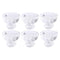 Crystal Cut Glass Ice Cream and Dessert Bowl Set of 6 Pcs 170 ml