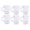 Premium Lead Free Glass Tea Cup Set of 6 Pcs 268 ml