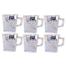 Premium Lead Free Glass Tea Cup Set of 6 Pcs 268 ml