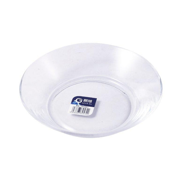 Premium Lead Free Glass Saucer Glass Plate Set of 6 Pcs 14*3 cm