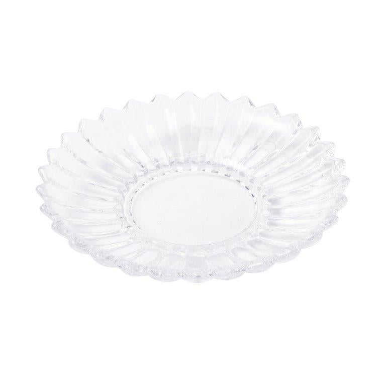 Crystal Glass Ice Cream and Dessert Bowl with Saucer Set of 12 Pcs 10*6.5/15.5*3 cm