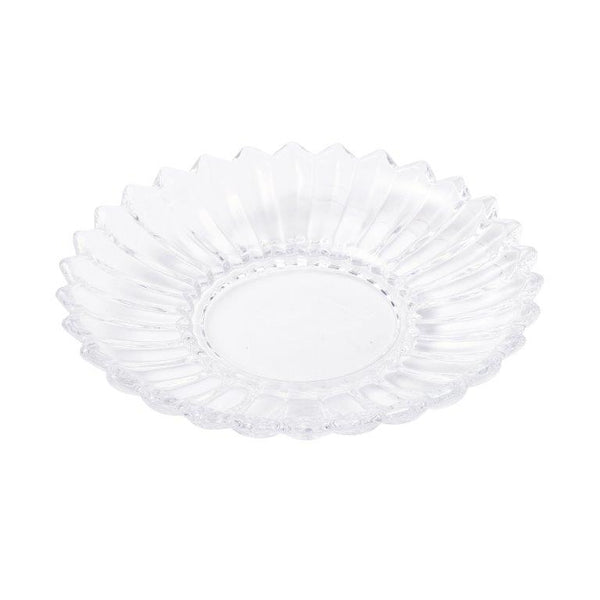 Crystal Glass Ice Cream and Dessert Bowl with Saucer Set of 12 Pcs 10*6.5/15.5*3 cm