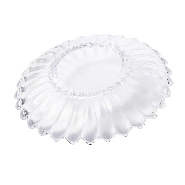 Crystal Glass Ice Cream and Dessert Bowl with Saucer Set of 12 Pcs 10*6.5/15.5*3 cm