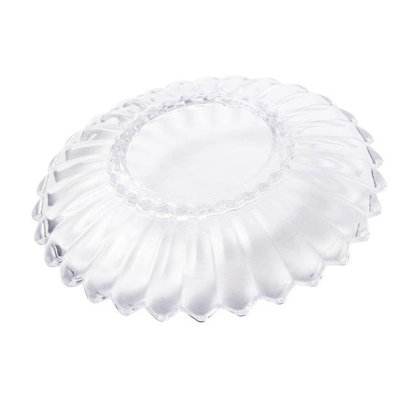 Crystal Glass Ice Cream and Dessert Bowl with Saucer Set of 12 Pcs 10*6.5/15.5*3 cm