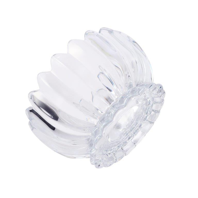 Crystal Glass Ice Cream and Dessert Bowl with Saucer Set of 12 Pcs 10*6.5/15.5*3 cm