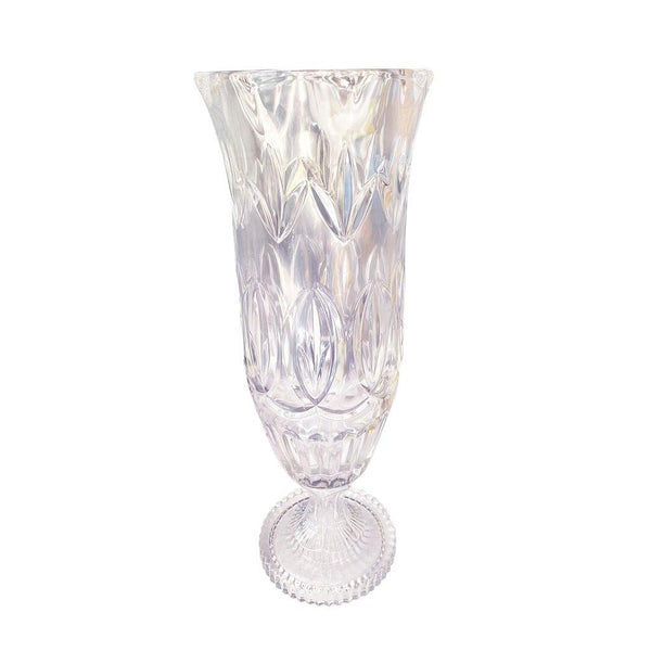 Decorative Centrepiece Crystal Glass Tabletop Flower Vase Assorted Collection 14*40 cm