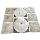 Crystal Glass Ice Cream and Dessert Bowl with Saucer Set of 6 Pcs  10*6.5/16 cm